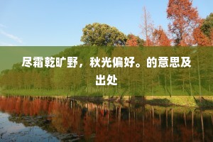 尽霜乾旷野，秋光偏好。的意思及出处