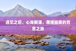 遇见之后，心海翻涌，鹿撞脑震的哲思之旅