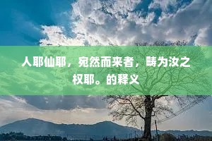 人耶仙耶，宛然而来者，畴为汝之权耶。的释义
