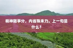 精神随事分，内省殊未力。上一句是什么？