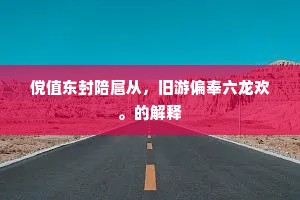 傥值东封陪扈从，旧游偏奉六龙欢。的解释