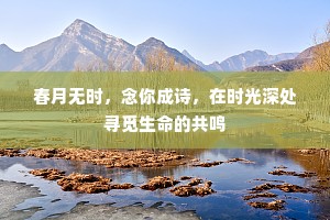 春月无时，念你成诗，在时光深处寻觅生命的共鸣