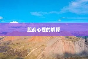 胆战心摇的解释