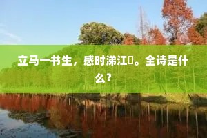 立马一书生，感时涕江涘。全诗是什么？