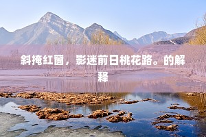 斜掩红窗，影迷前日桃花路。的解释