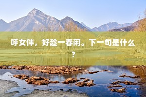 呼女伴，好趁一春闲。下一句是什么？