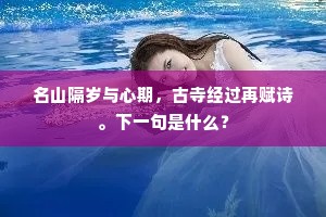 名山隔岁与心期，古寺经过再赋诗。下一句是什么？