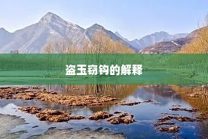 盗玉窃钩的解释