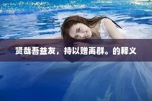 贤哉吾益友，持以赠离群。的释义