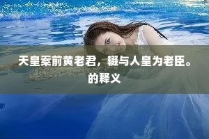 天皇案前黄老君，辍与人皇为老臣。的释义