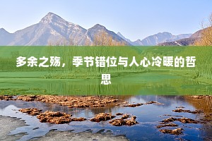 多余之殇，季节错位与人心冷暖的哲思