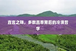 直言之殇，多数直率背后的冷漠哲学