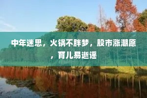 中年迷思，火锅不胖梦，股市涨潮愿，育儿易逝谣