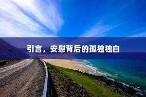 引言，安慰背后的孤独独白