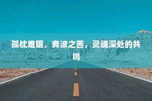 孤枕难眠，奔波之苦，灵魂深处的共鸣