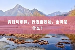 青鞋与布袜，行迈自兹始。全诗是什么？