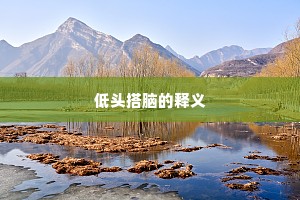 低头搭脑的释义