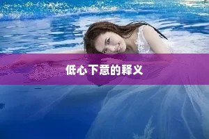低心下意的释义