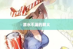 滴水不漏的释义