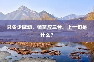 只令少微动，慎莫应三台。上一句是什么？