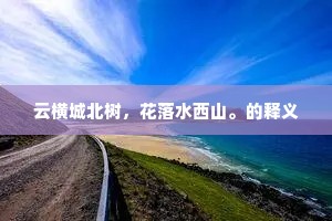 云横城北树，花落水西山。的释义