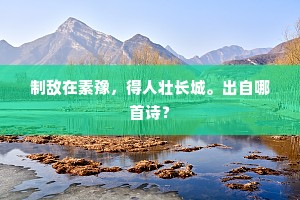 制敌在素豫，得人壮长城。出自哪首诗？