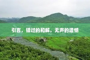 引言，错过的和解，无声的遗憾