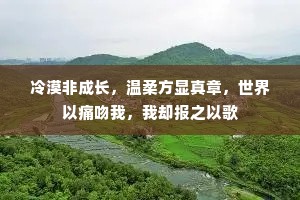 冷漠非成长，温柔方显真章，世界以痛吻我，我却报之以歌