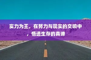 实力为王，在努力与现实的交响中，悟透生存的真谛
