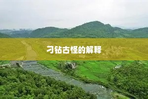 刁钻古怪的解释