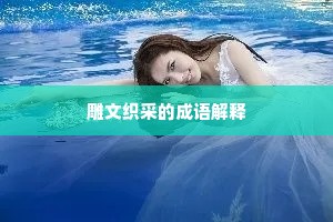 雕文织采的成语解释