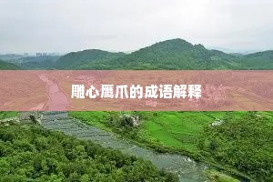 雕心鹰爪的成语解释