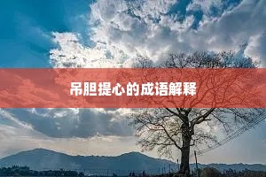 吊胆提心的成语解释