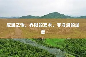 成熟之悟，界限的艺术，非冷漠的温柔