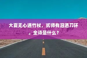 大夏无心通竹杖，贰师有泪洒刀环。全诗是什么？