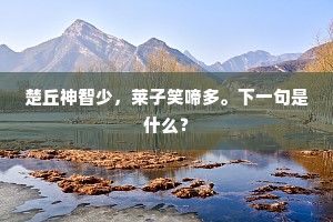 楚丘神智少，莱子笑啼多。下一句是什么？