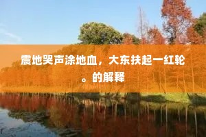 震地哭声涂地血，大东扶起一红轮。的解释