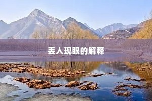 丢人现眼的解释