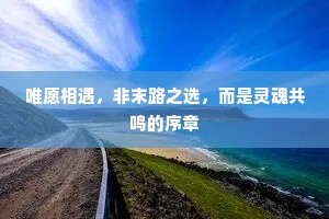 唯愿相遇，非末路之选，而是灵魂共鸣的序章