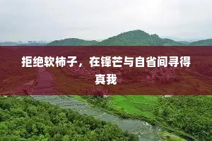 拒绝软柿子，在锋芒与自省间寻得真我