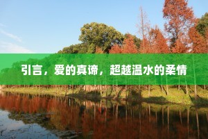 引言，爱的真谛，超越温水的柔情