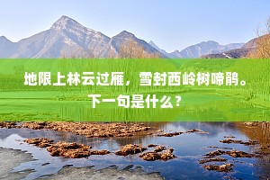 地限上林云过雁，雪封西岭树啼鹃。下一句是什么？