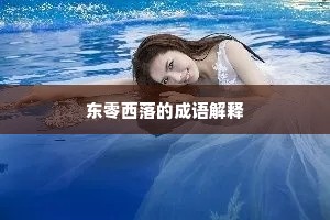 东零西落的成语解释