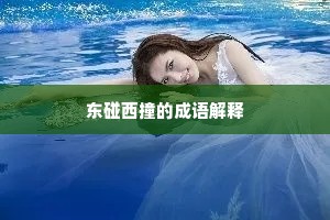 东碰西撞的成语解释