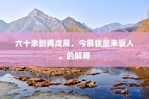 六十余龄两戊辰，今辰犹是未衰人。的解释