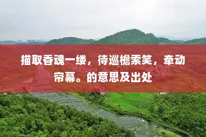 描取香魂一缕，待巡檐索笑，牵动帘幕。的意思及出处
