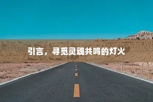 引言，寻觅灵魂共鸣的灯火