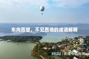 东向而望，不见西墙的成语解释