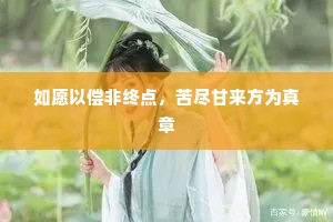 如愿以偿非终点，苦尽甘来方为真章