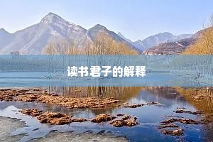 读书君子的解释